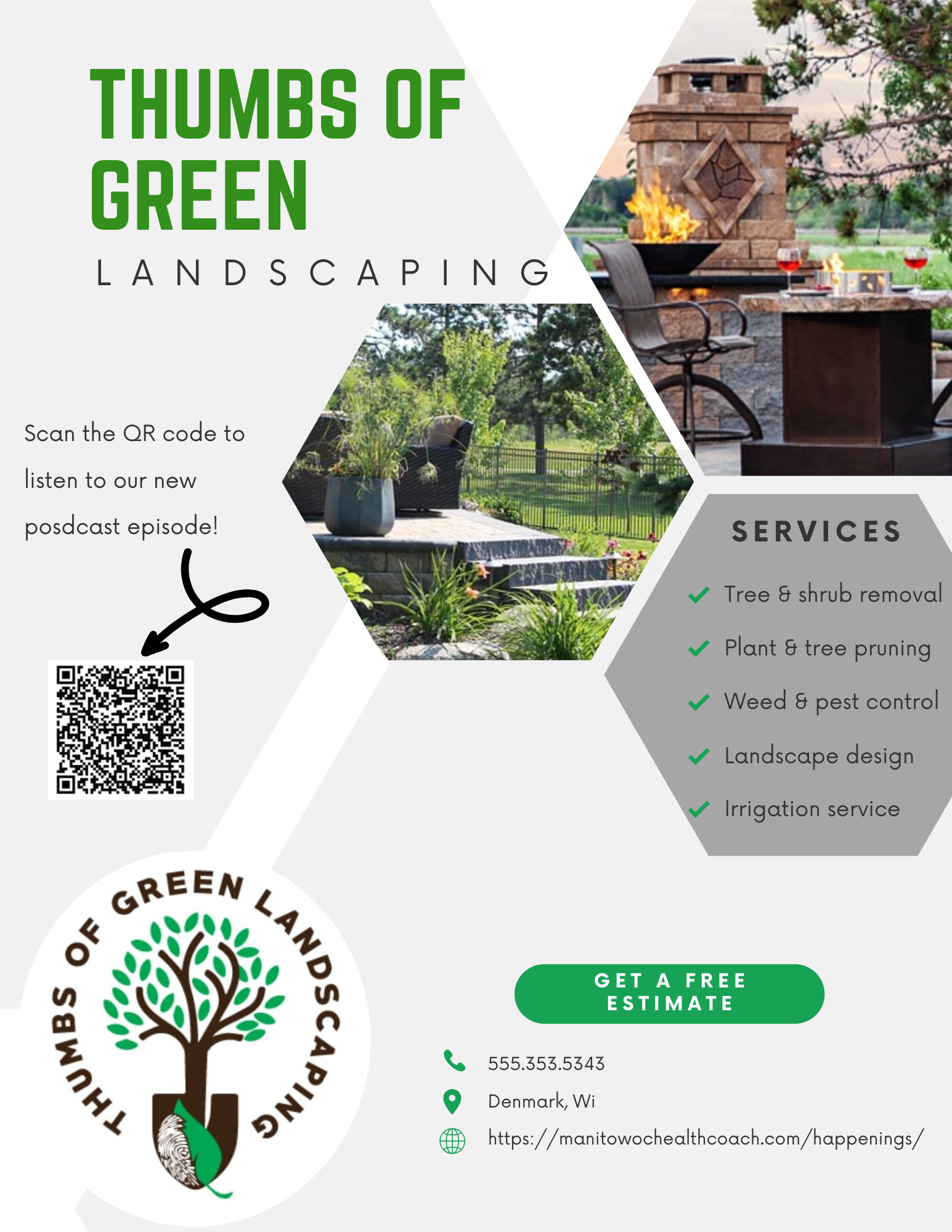 Thumbs of Green Landscaping Flyer